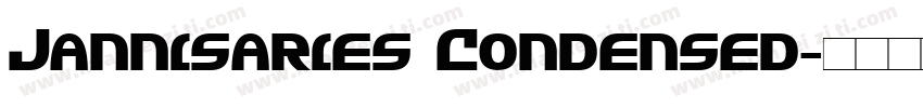 Jannisaries Condensed字体转换